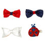 Claire&#39;s Club Ladybird Bow Hair Clips - 4 Pack,