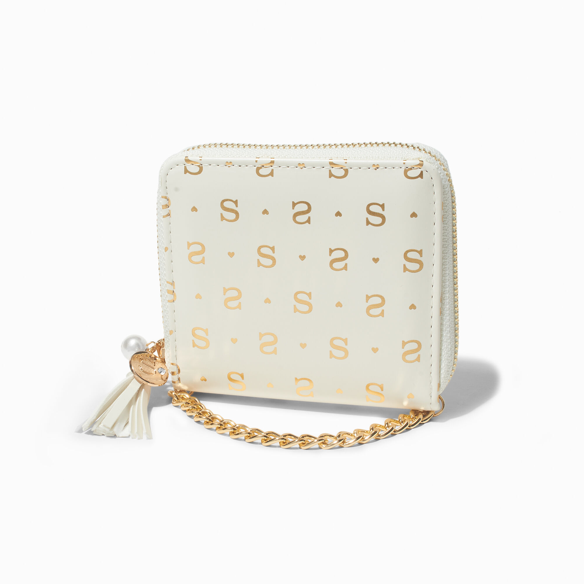 View Claires en Initial ChainStrap Wallet S Gold information