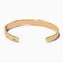 Gold-tone Wavy Cuff Bracelet,
