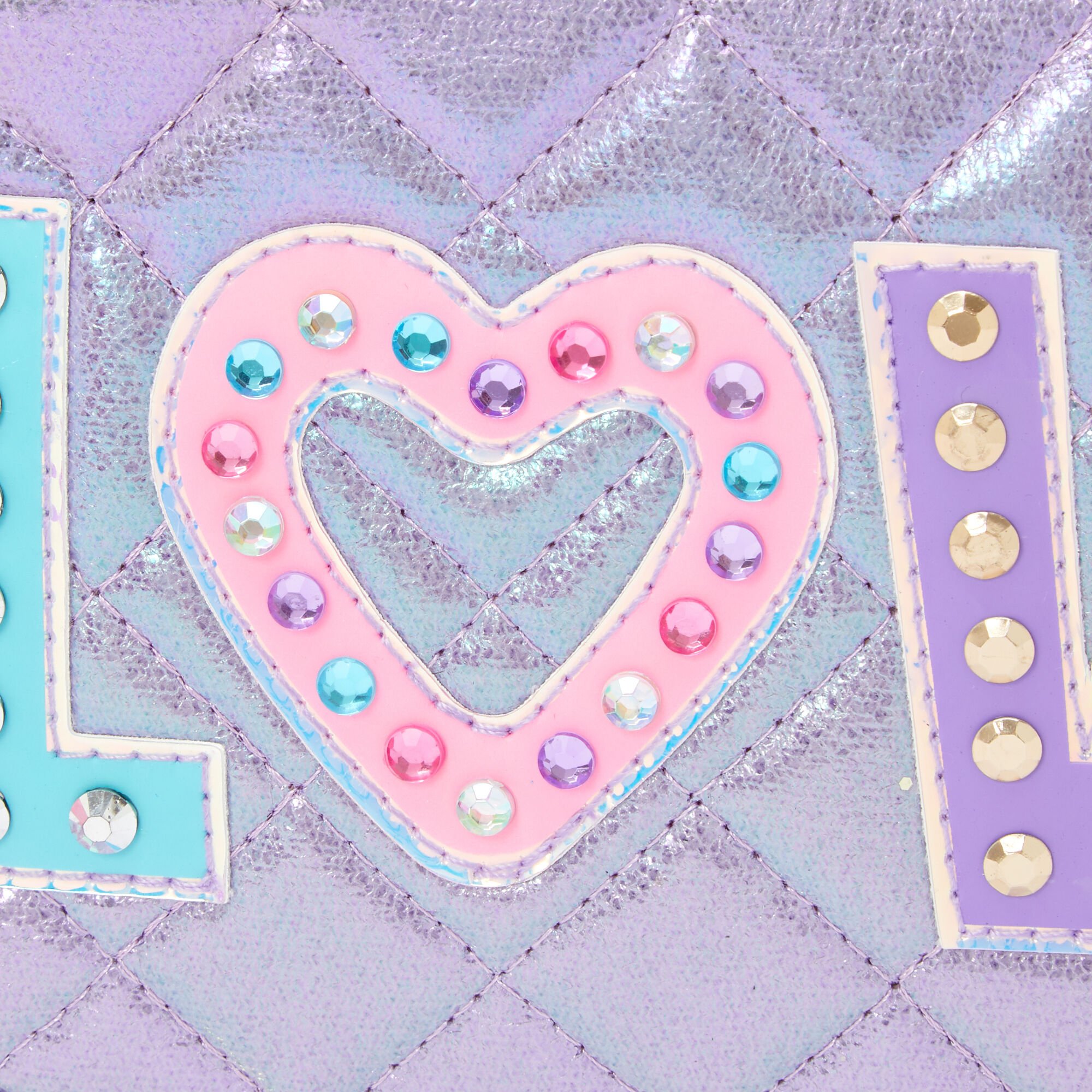Rainbow Love Crossbody Bag - Purple,