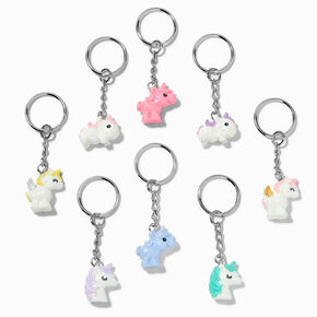 Pastel Unicorn Best Friends Keychains - 8 Pack,