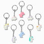 Pastel Unicorn Best Friends Keychains - 8 Pack,