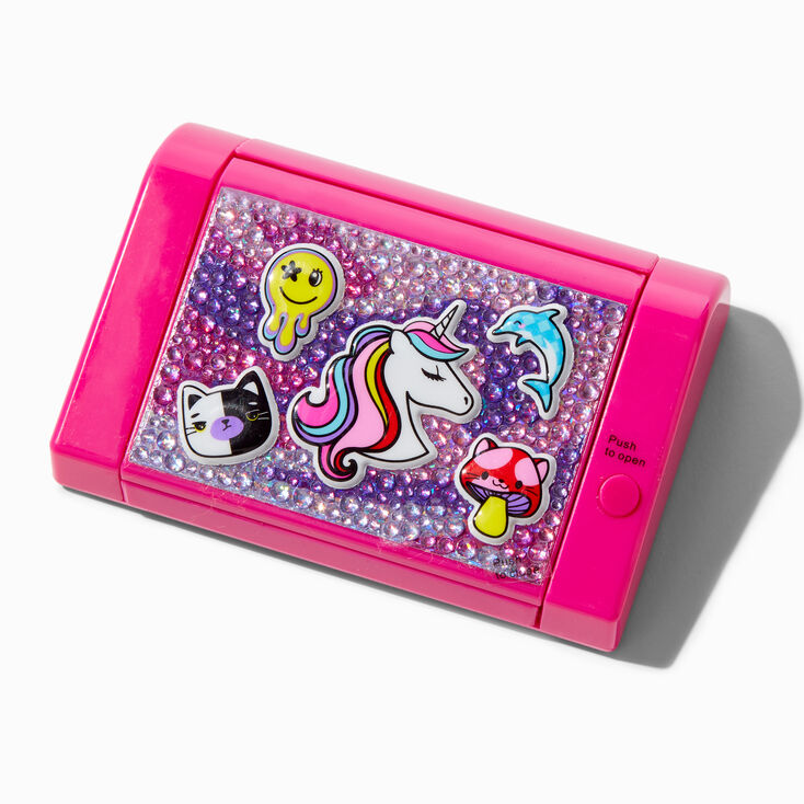 Y2K Unicorn Pink Bling Mechanical Lip Gloss Set,