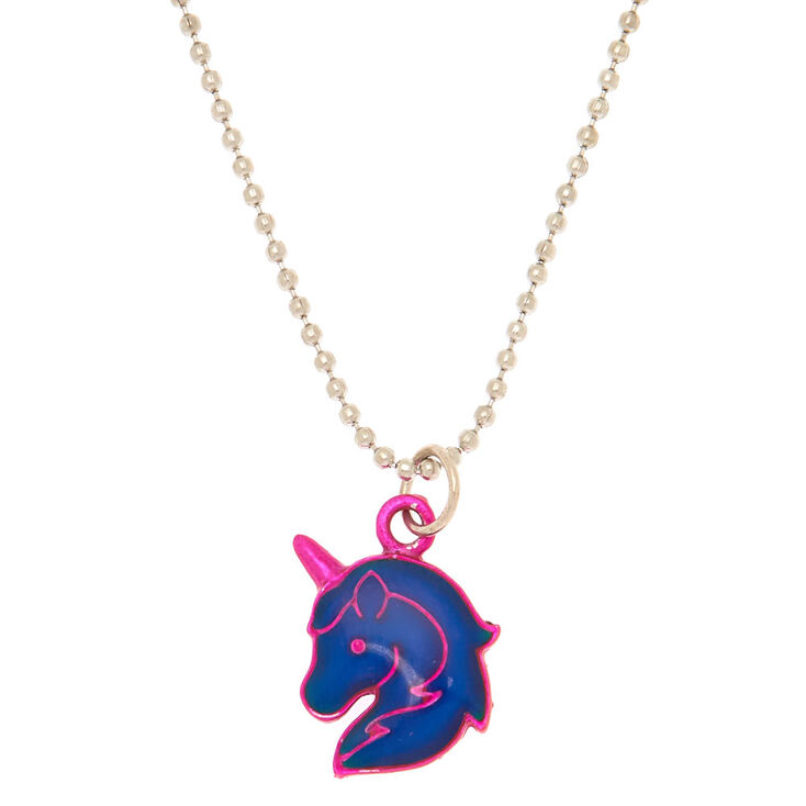 Mood Unicorn Pendant Necklace,