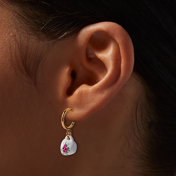 Boucles d&#39;oreilles vari&eacute;es sur le th&egrave;me du th&eacute; - Lot de 3,
