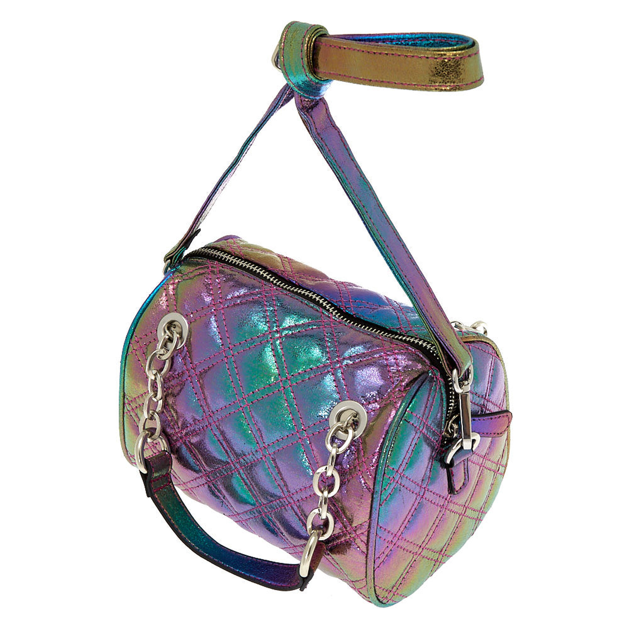 Rainbow Quilted Crossbody Bag | Claire's US