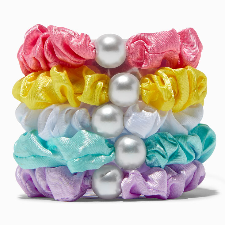 Claire&#39;s Club Pastel Hair Scrunchies - 5 Pack,