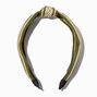 Olive Green Woven Tribal Knotted Headband,
