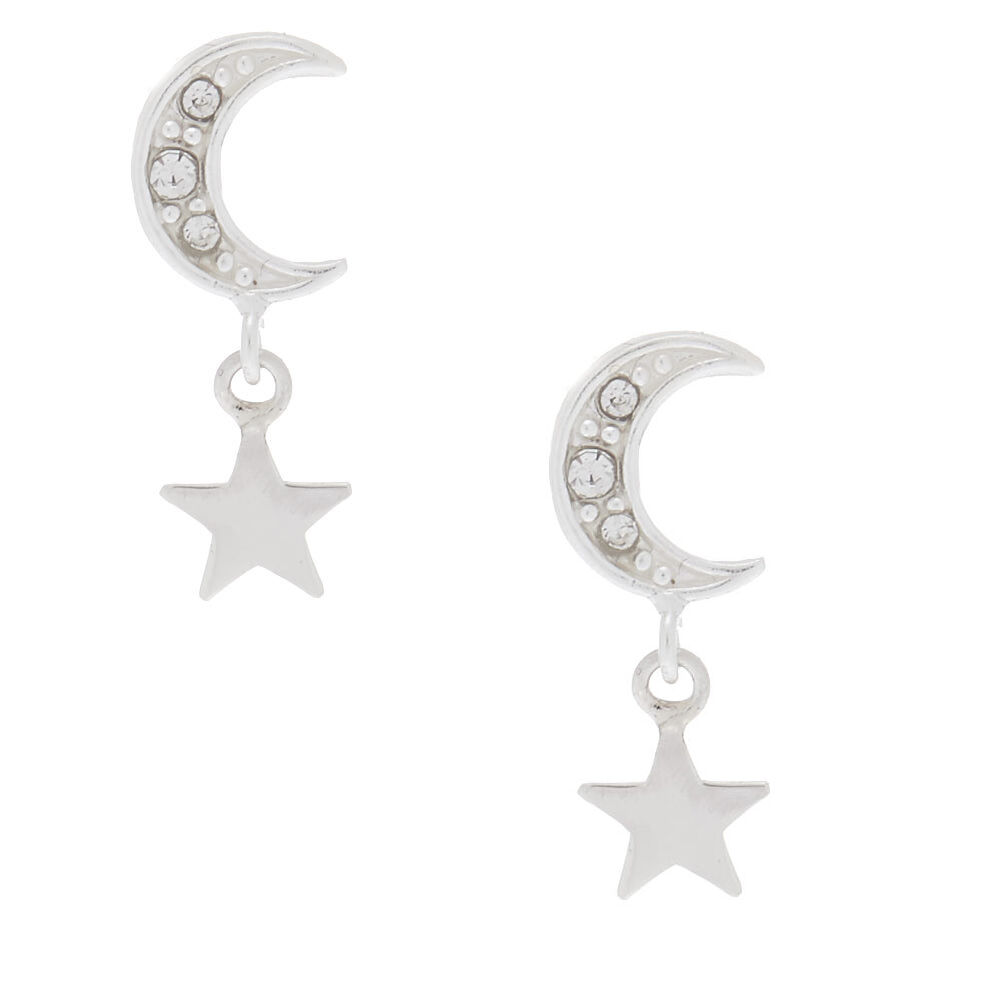 Crescent Moon Earrings with Black and Silver Beaded Fringe – Gayle Dowell