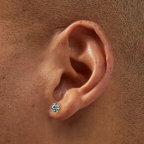 Gold-tone Graduated Ball, Crystal &amp; Pearl Earrings Set - 9 Pack,