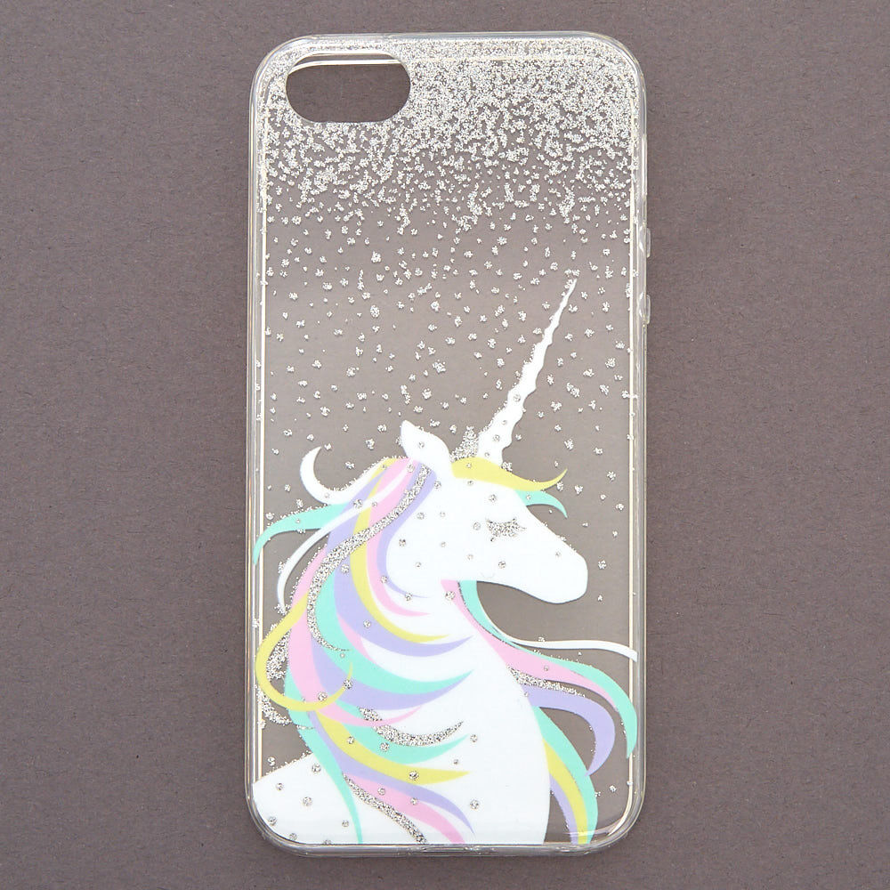 Glitter Pastel Unicorn Phone Case - Fits iPhone 5/5S,
