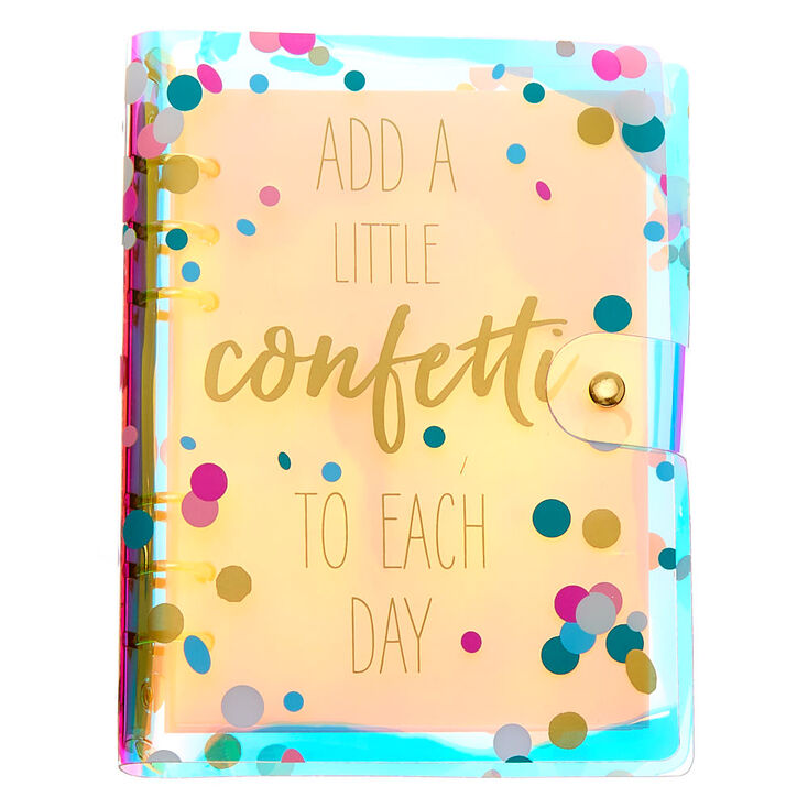 Iridescent Confetti Journal,