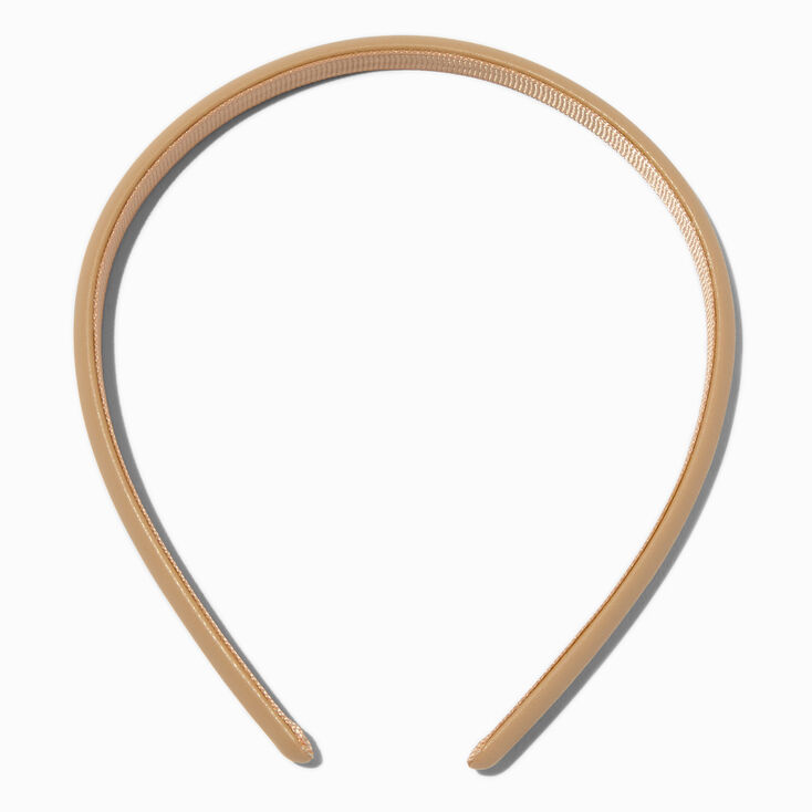 Tan Thin Puff Headband,