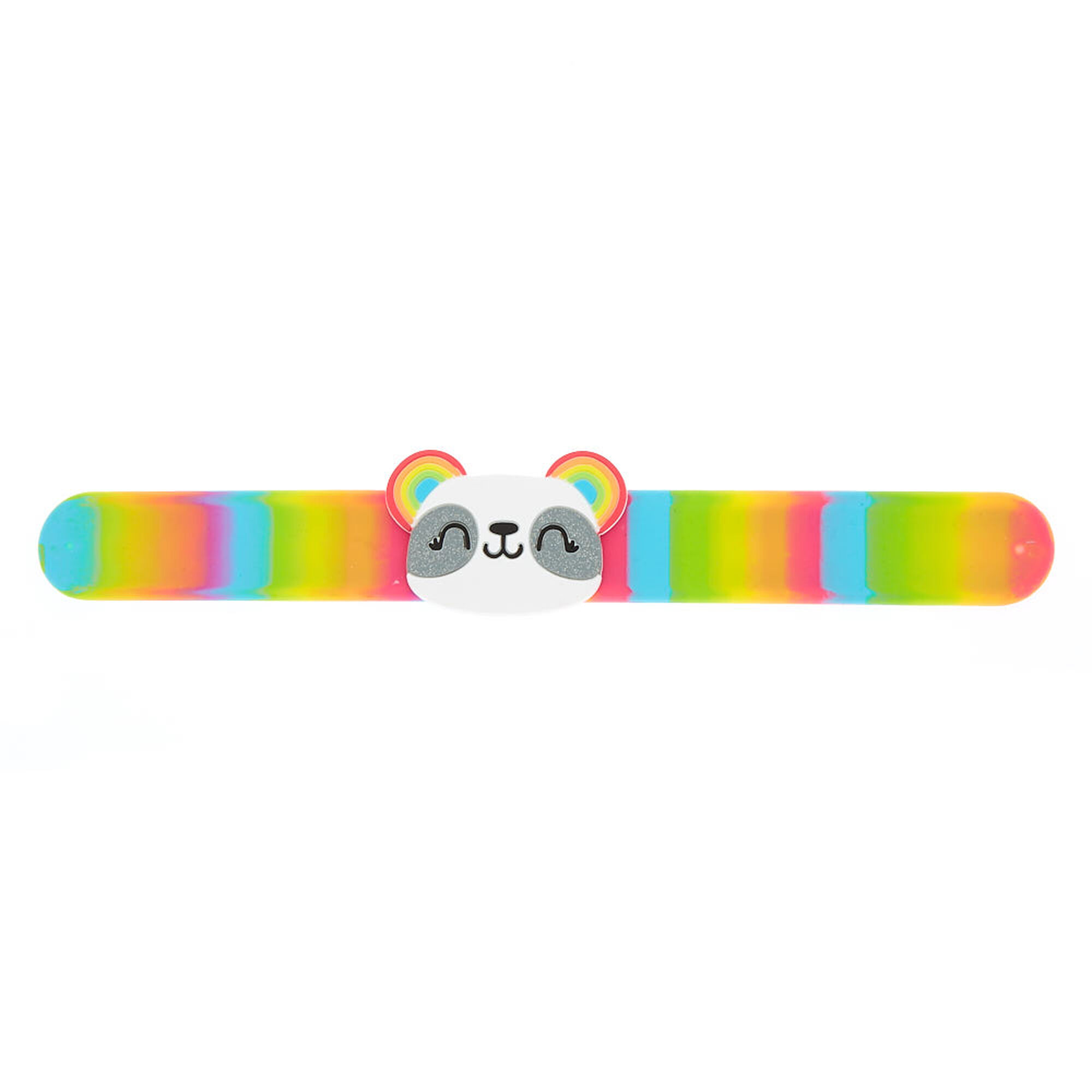 View Claires Paige The Panda Slap Bracelet Rainbow information