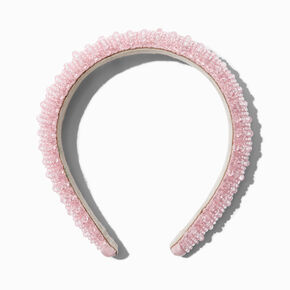 Blush Pink Crystal Puffy Headband,