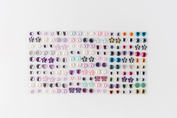 Boucles d&#39;oreilles autocollantes couleur nacr&eacute;e Claire&#39;s Club - Lot de 30,