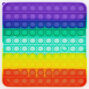 Rainbow XXXL Push Poppers Fidget Toy &ndash; Styles May Vary,