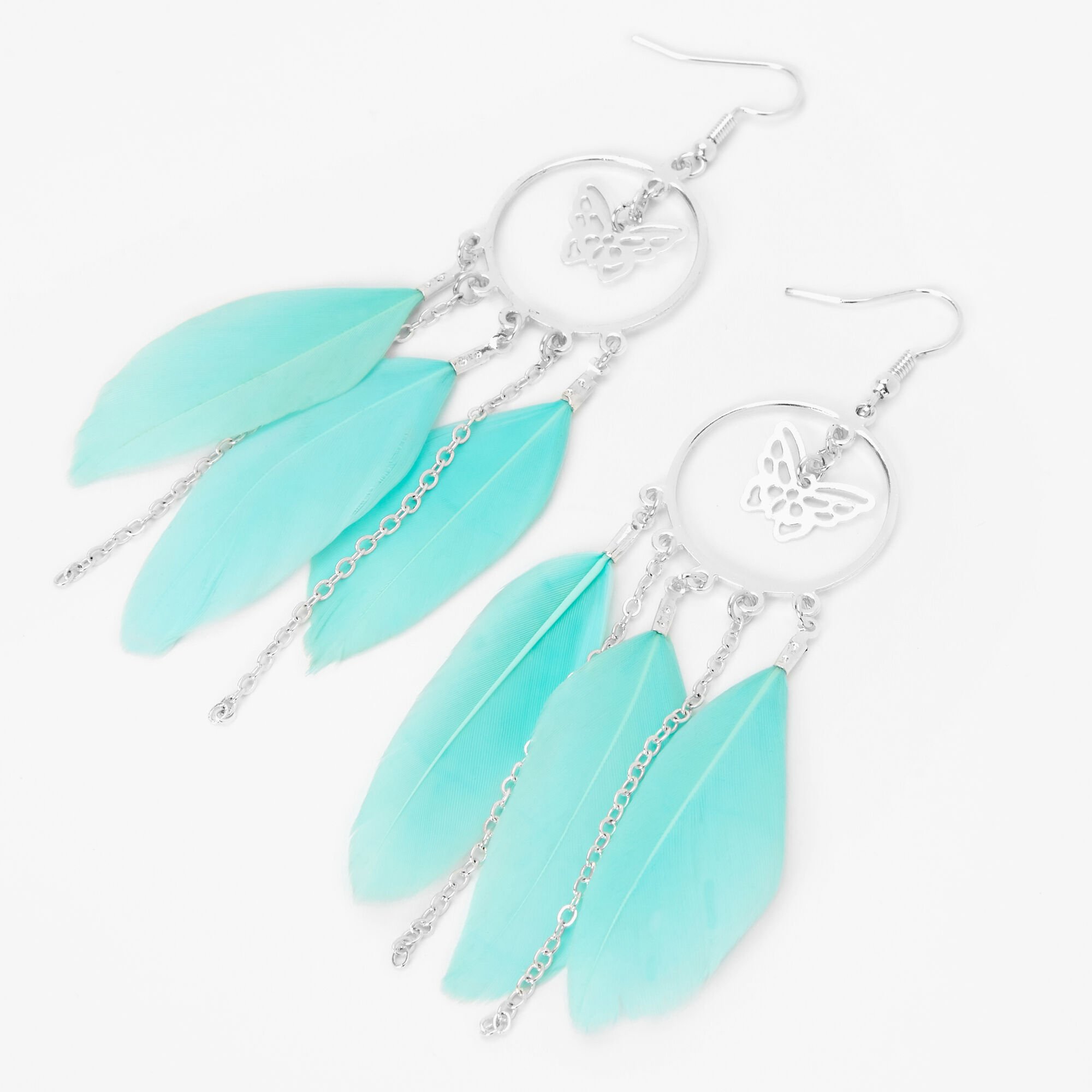 Claire's feather shop earrings