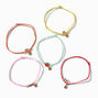 Best Friends Glitter Fruit Charm Bracelets - 5 Pack,