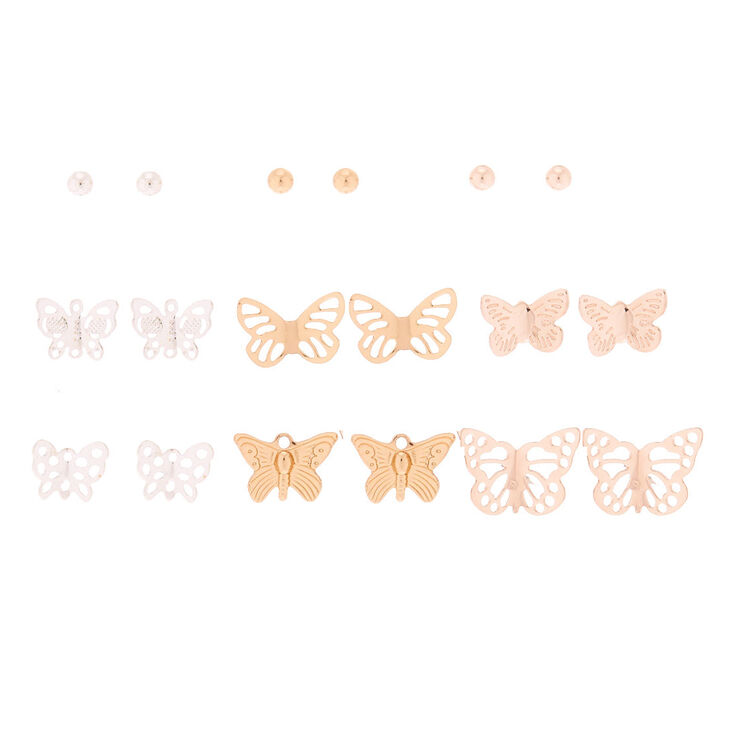 Butterfly animal pattern post earring