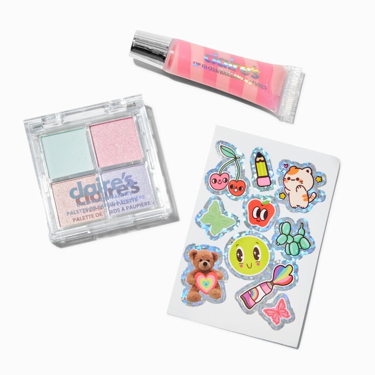 Blue Metal Locker Sticker &amp; Makeup Set - 3 Pack,