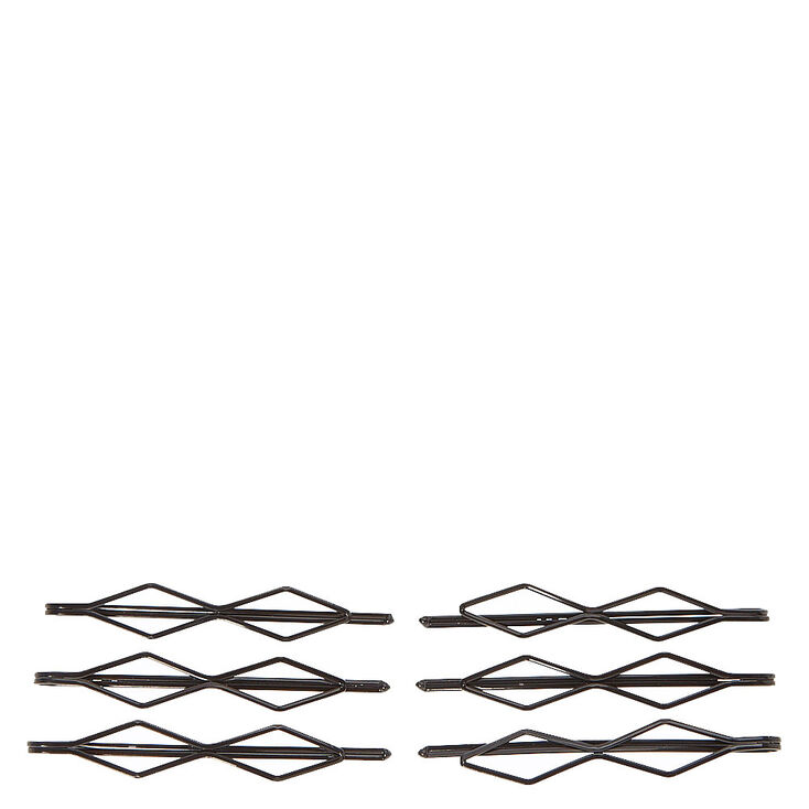 Lot de 6 barrettes formes g&eacute;om&eacute;triques,