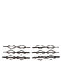 Lot de 6 barrettes formes g&eacute;om&eacute;triques,