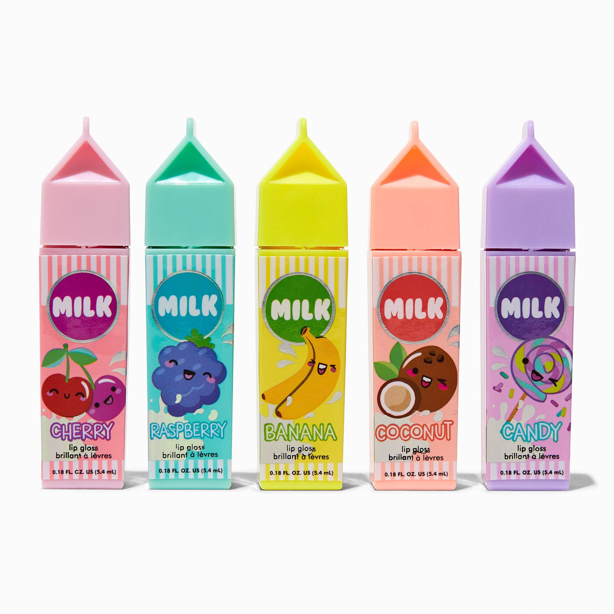 View Claires Milk Lip Gloss Set 5 Pack information