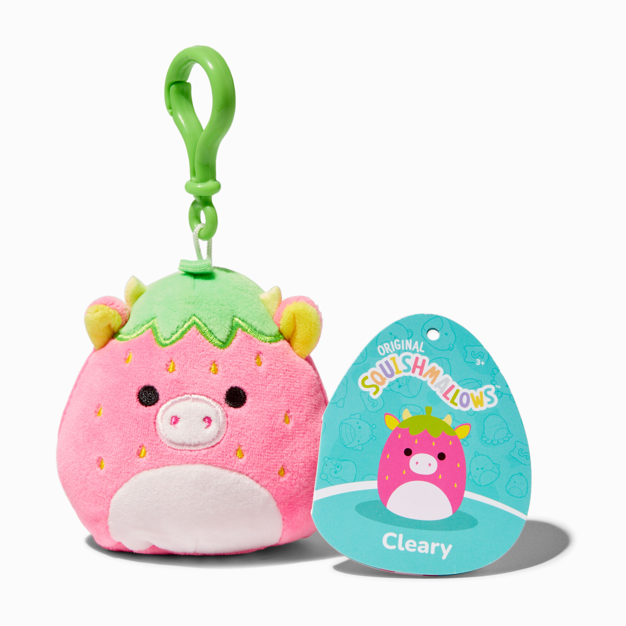 View Claires Squishmallows 35 Cleary Soft Toy Bag Clip information