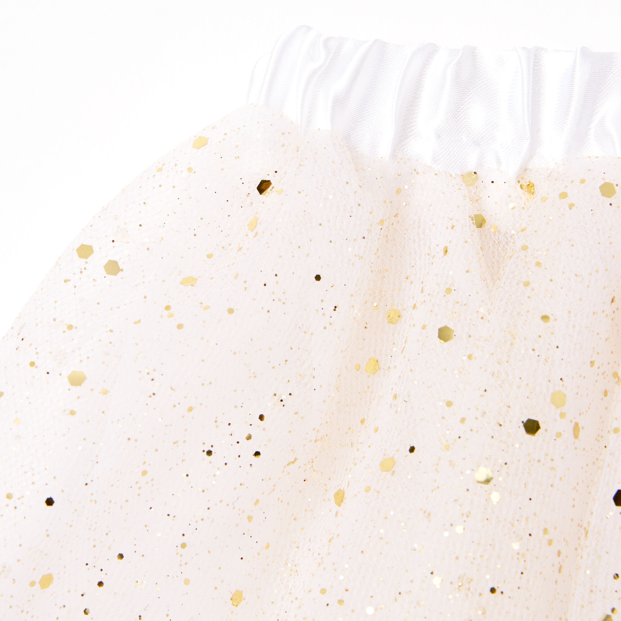 Claire's Club Disco Glitter Tutu - White,