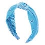 Bandana Knotted Headband - Light Blue,