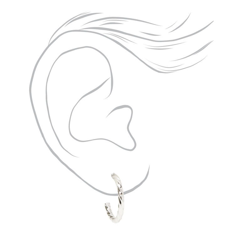 Silver-tone Pretty Pink Earrings Set - 20 Pack,