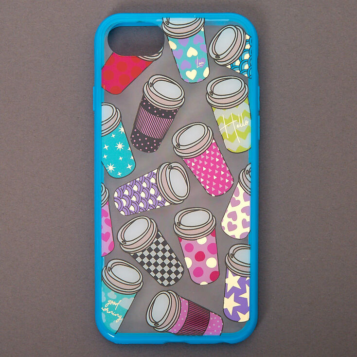 Coffee Cup Clear Phone Case - Fits iPhone 6/7/8/SE,