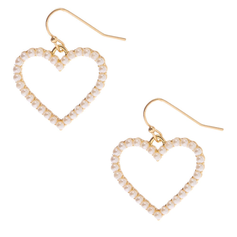 Claire's heart new arrivals earrings