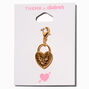 T H E M E x Claire&#39;s Gold-tone Heart Lock Charm,