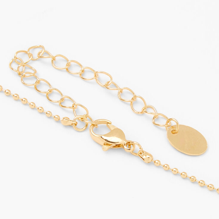 Daisy Hidden Message Locket Necklace - Gold,