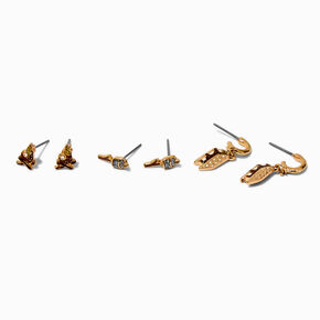 Gold-tone Crystal S&#39;mores Earring Stackables Set - 3 Pack,
