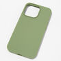 Solid Sage Green Silicone Phone Case - Fits iPhone&reg; 13 Pro,