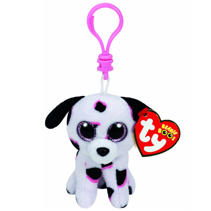 Ty Beanie Boo Georgia the Puppy Keyring Clip,