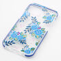 Navy Blue Floral Phone Case - Fits iPhone 12/12 Pro,