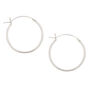 Sterling Silver 20MM Hinge Hoop Earrings,