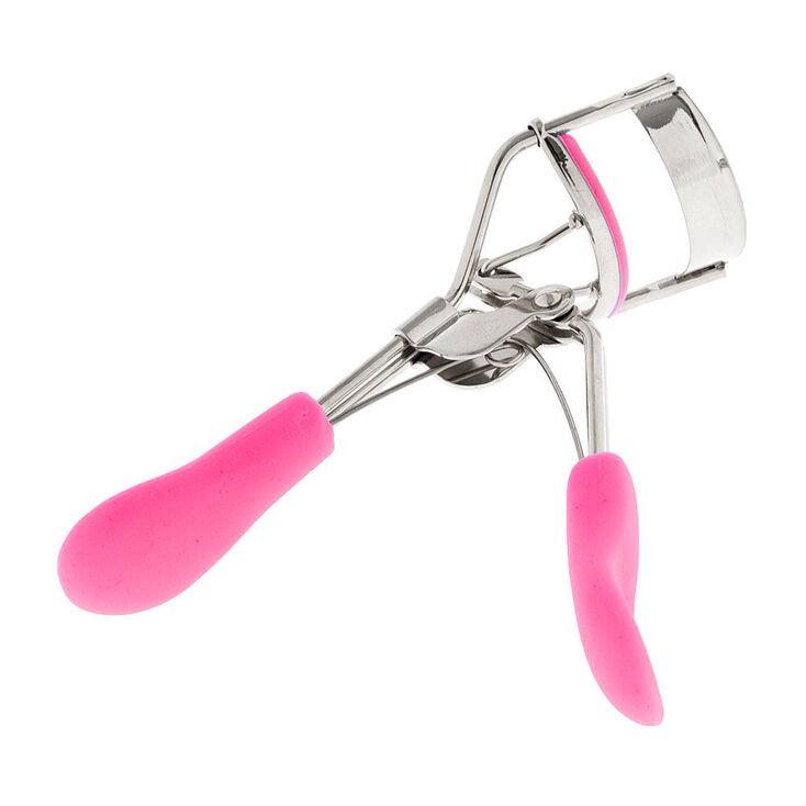 Neon Pink Silicone Handle Eyelash Curler | Claire's US