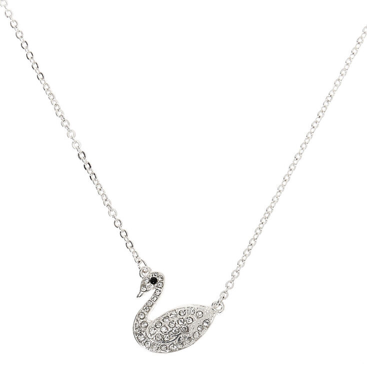 Claire's Collier à pendentif cygne couleur argenté