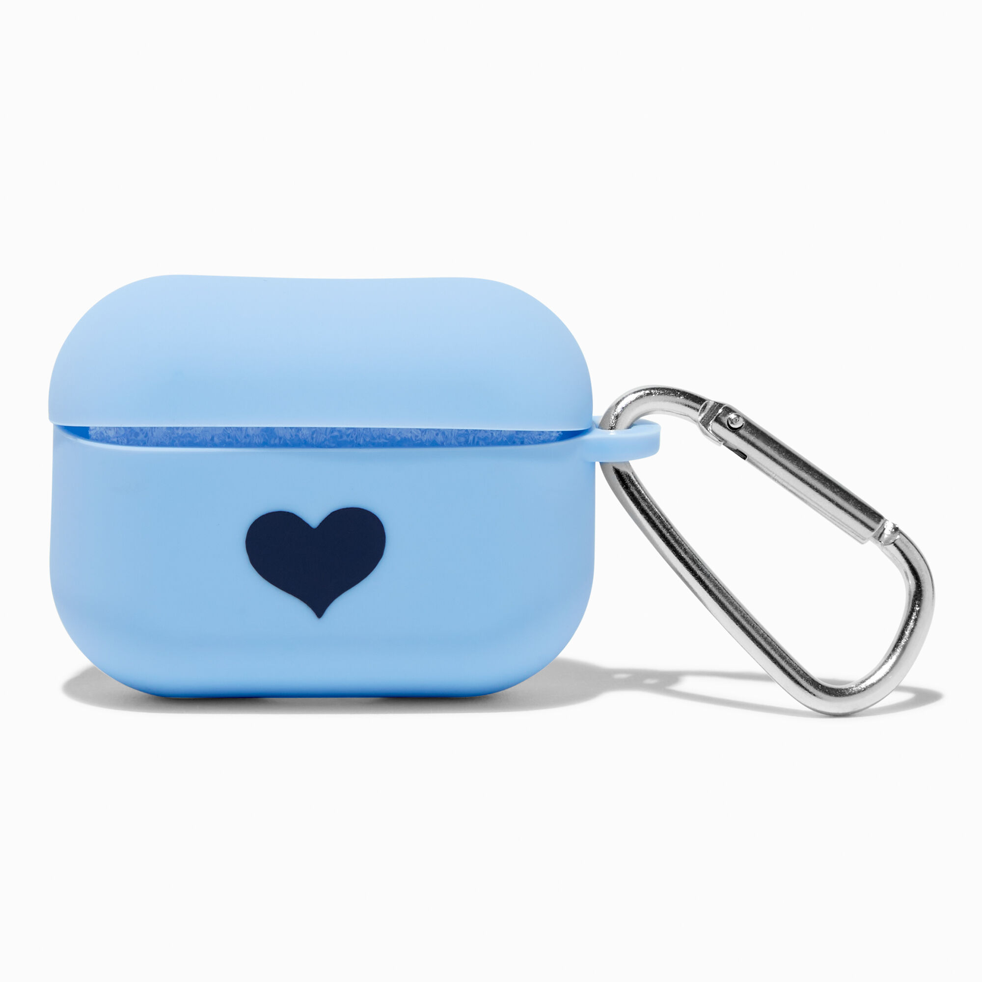 View Claires Heart Silicone Earbud Case Cover Compatible With Apple Airpods Pro Baby Blue information