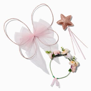Claire&#39;s Club Copper Flower Crown &amp; Wings Dress Up Set - 3 Pack,