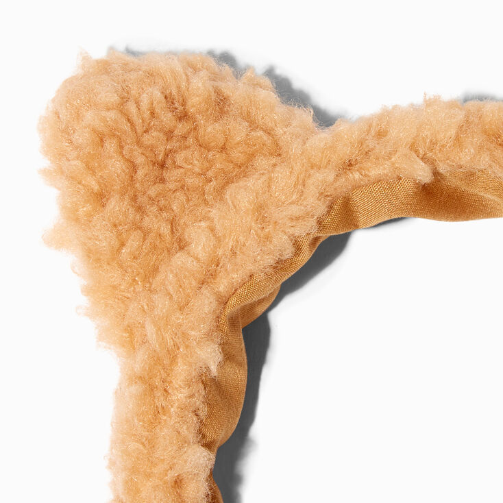 Claire&#39;s Club Sherpa Bear Ear Headband,