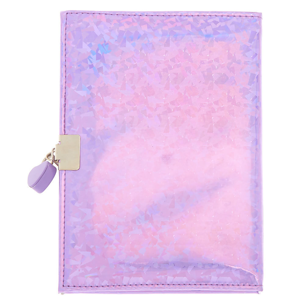 Journal intime à cadenas rose spongieux avec licorne arc-en-ciel,
