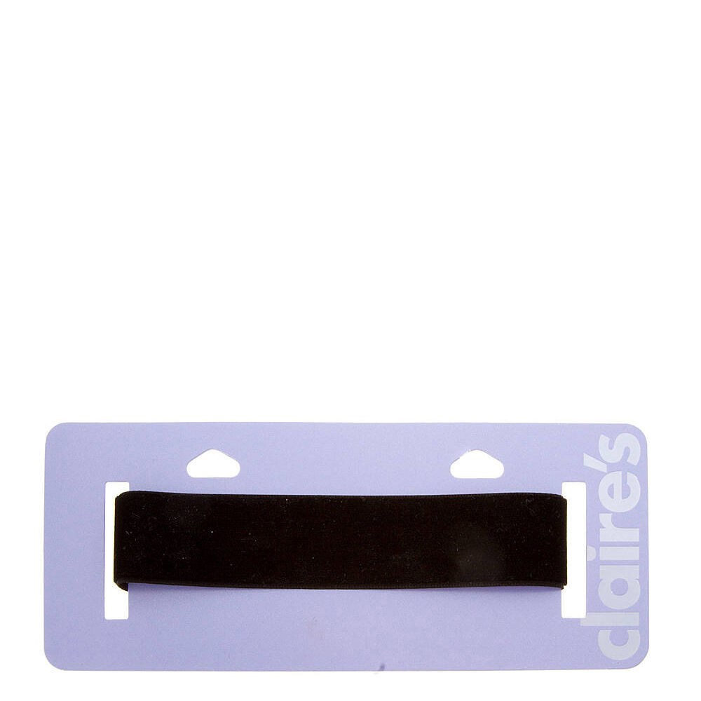 plain black velvet choker