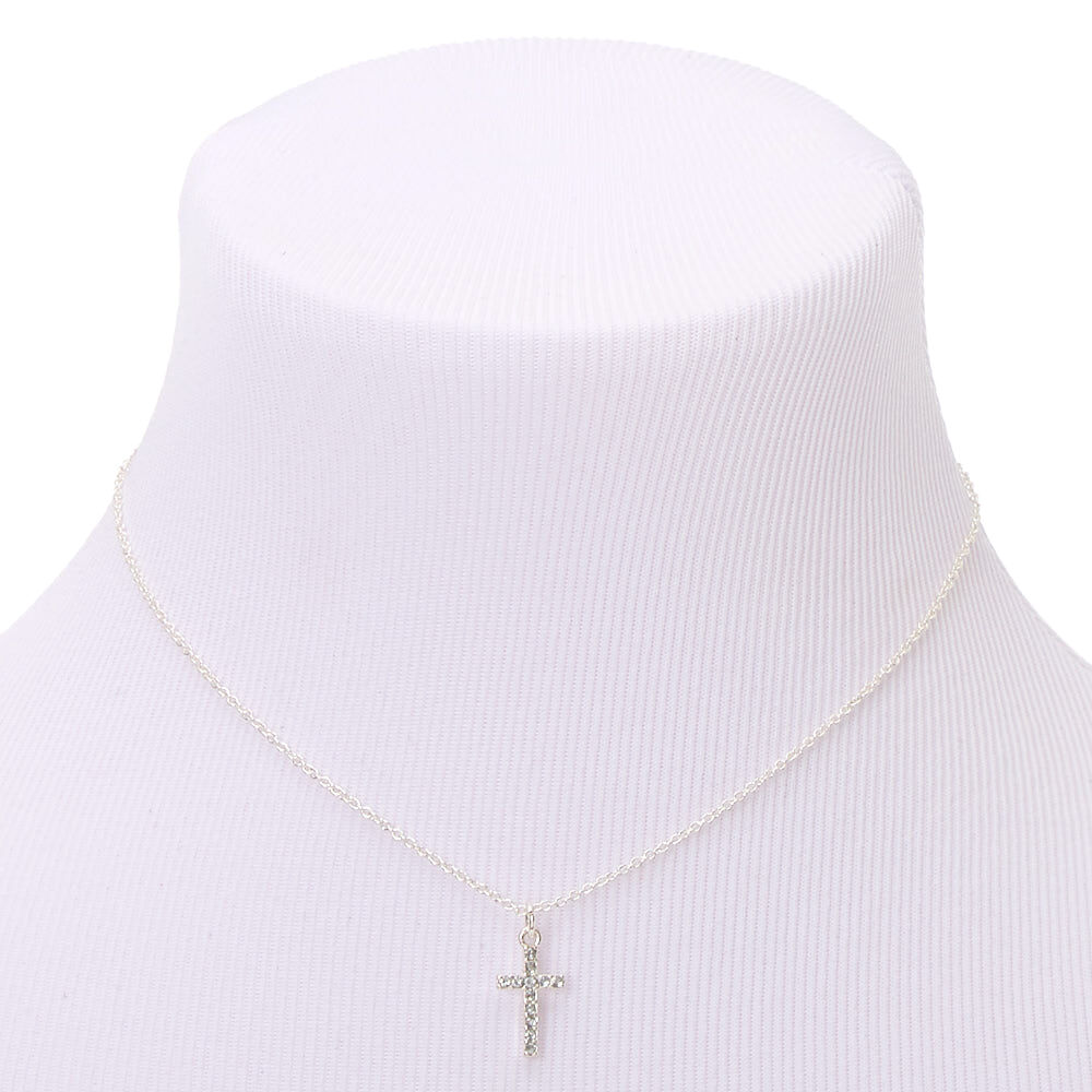 Claire s Club Silver Cross Jewelry Set 3 Pack Claire s US