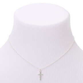 Claire&#39;s Club Silver Cross Jewelry Set - 3 Pack,
